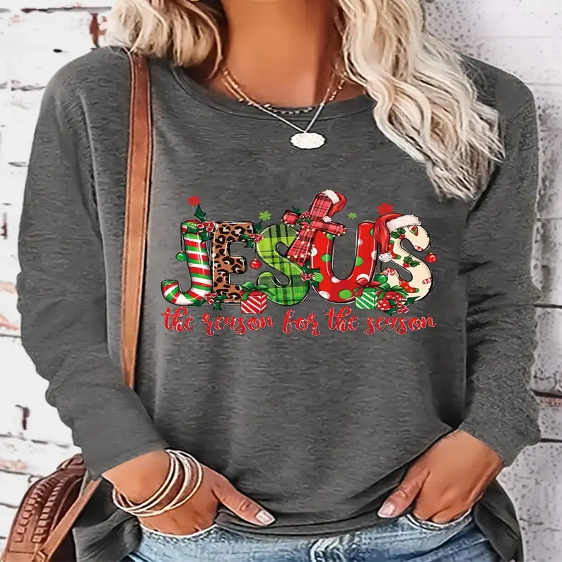 Women's Printed Hoodless Sweatshirt