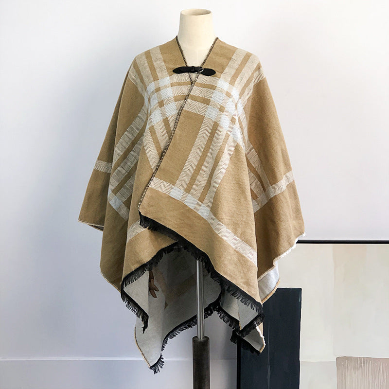 Women's Fashion Simple Double-sided Shawl