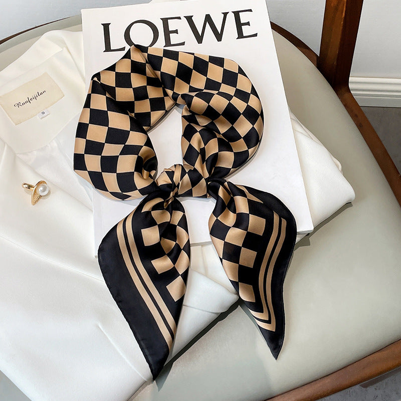 Women's Spot  Silk Square Scarf Keep Warm