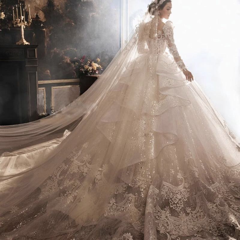 Heavy Industry European-style Royal Court Princess Large Tail Female