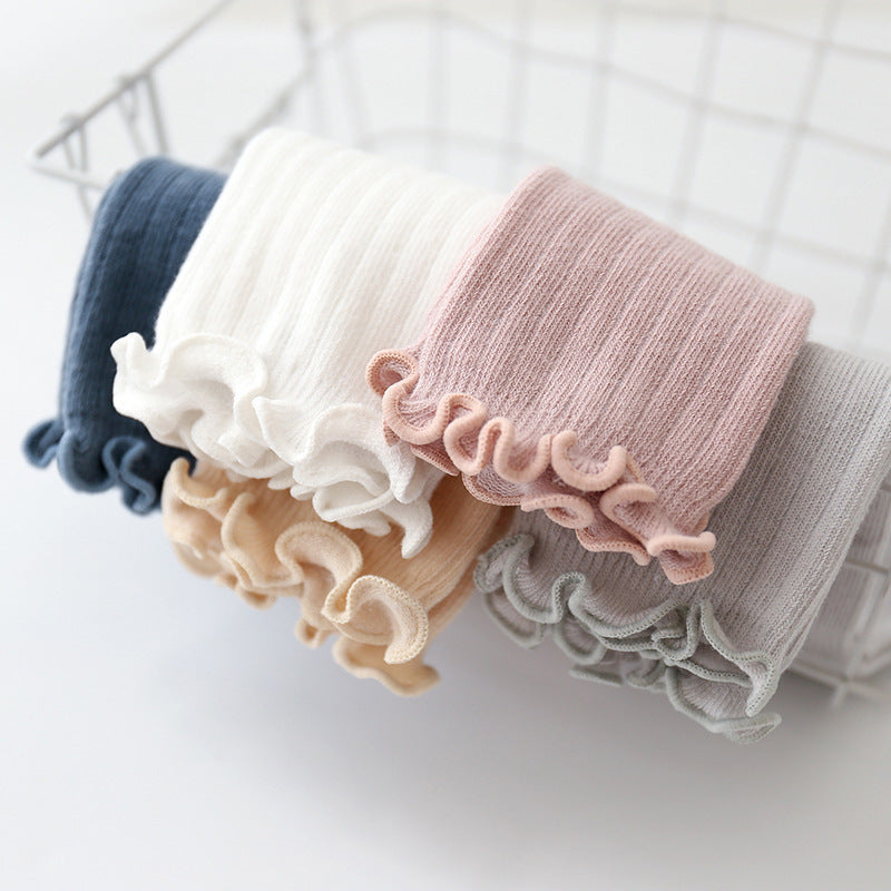 Children's Wooden Ear Over The Knee Mid-calf Length And Knee High Socks