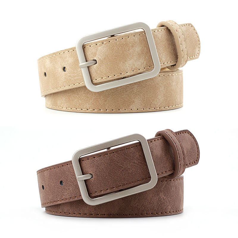 Simple All-match Square Buckle Popular Belt