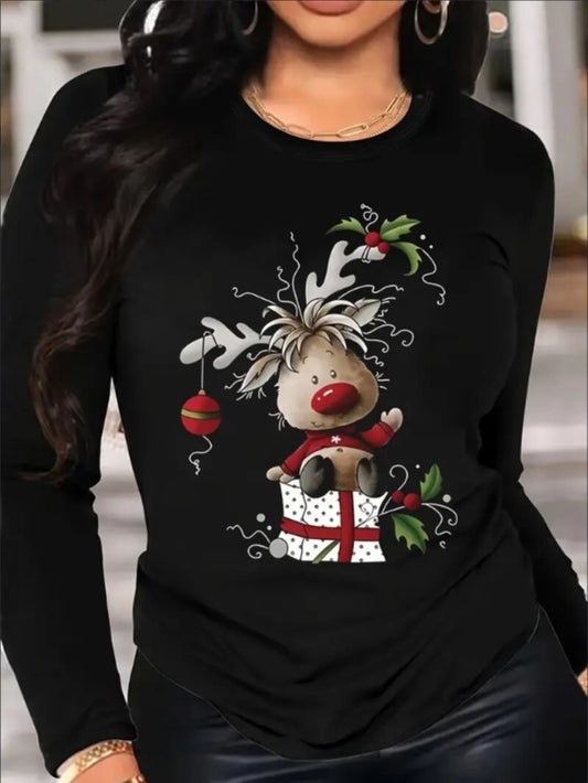 Women's Long Sleeve Hoodless Sweatshirt