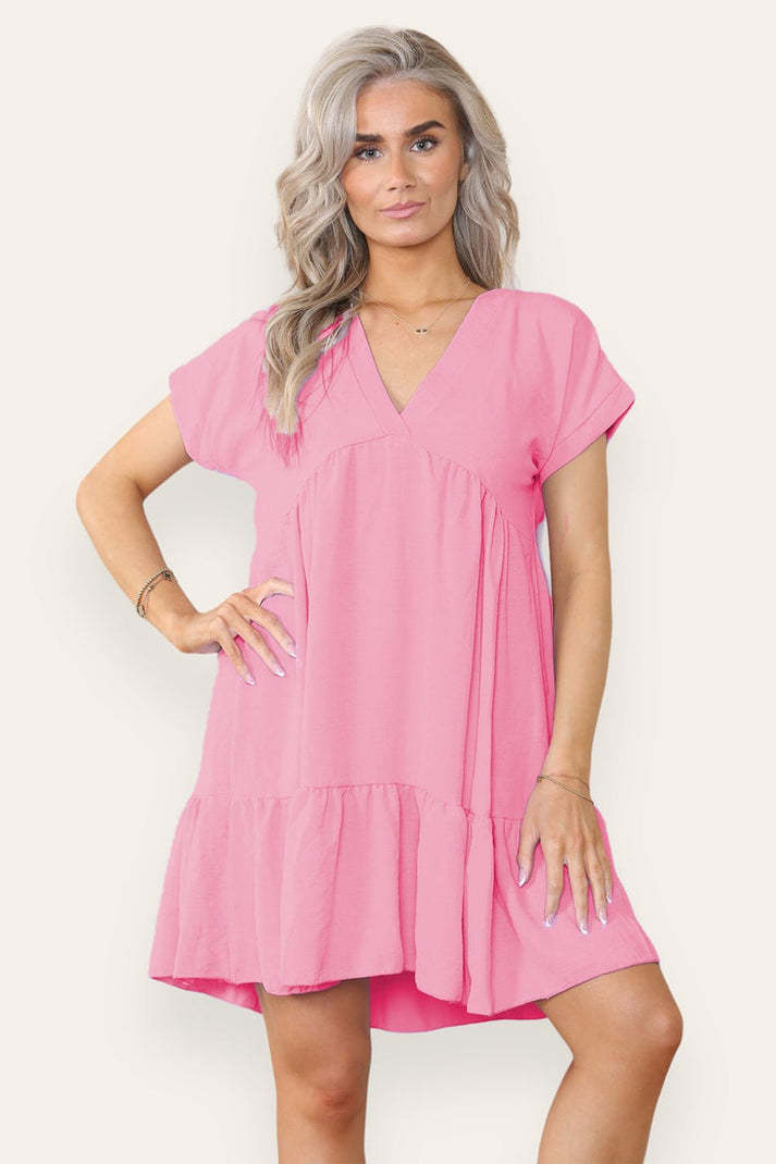 Fancy Style Tiered Smock Dress