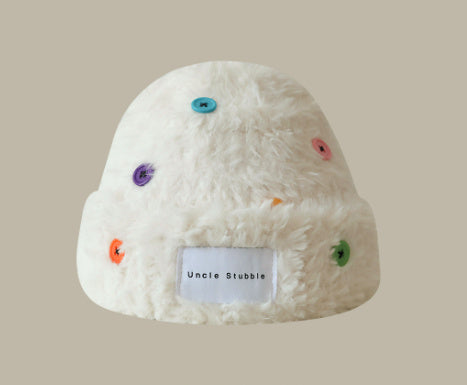 All-match Face Slimming Bucket Hat Warm Knitted Hat Beret