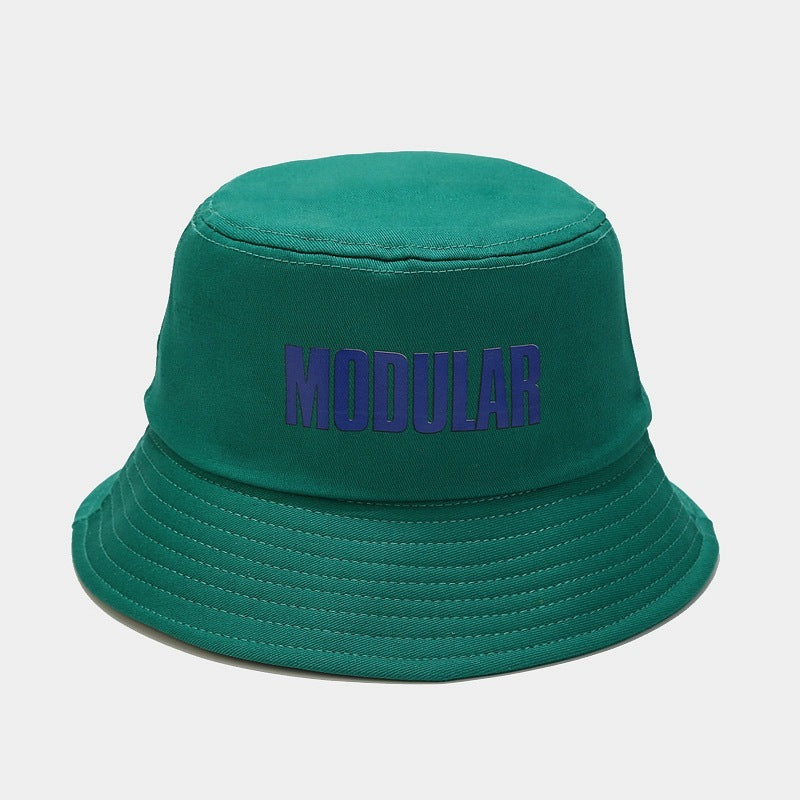 Letters Fisherman Hat Face-showing Little Korean Style Students