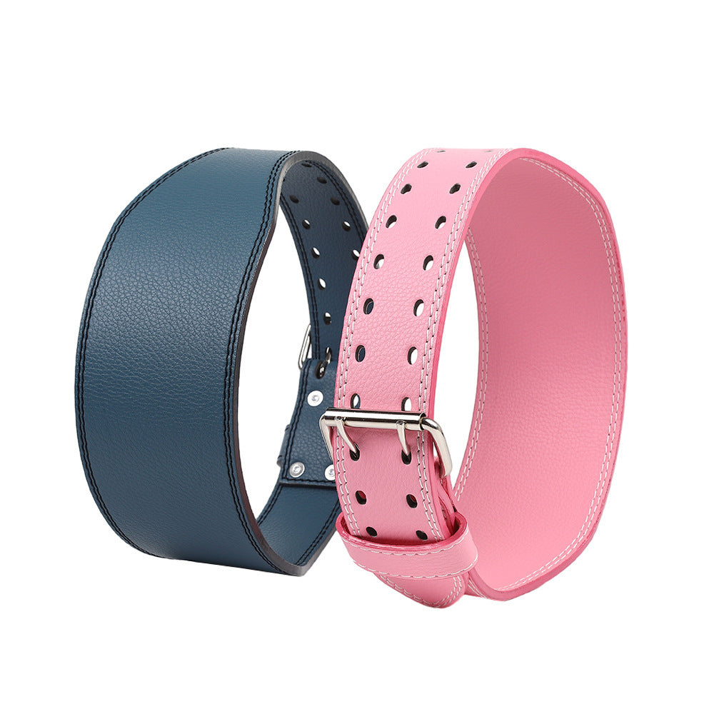 Color Cowhide Double Breasted Belt Boost