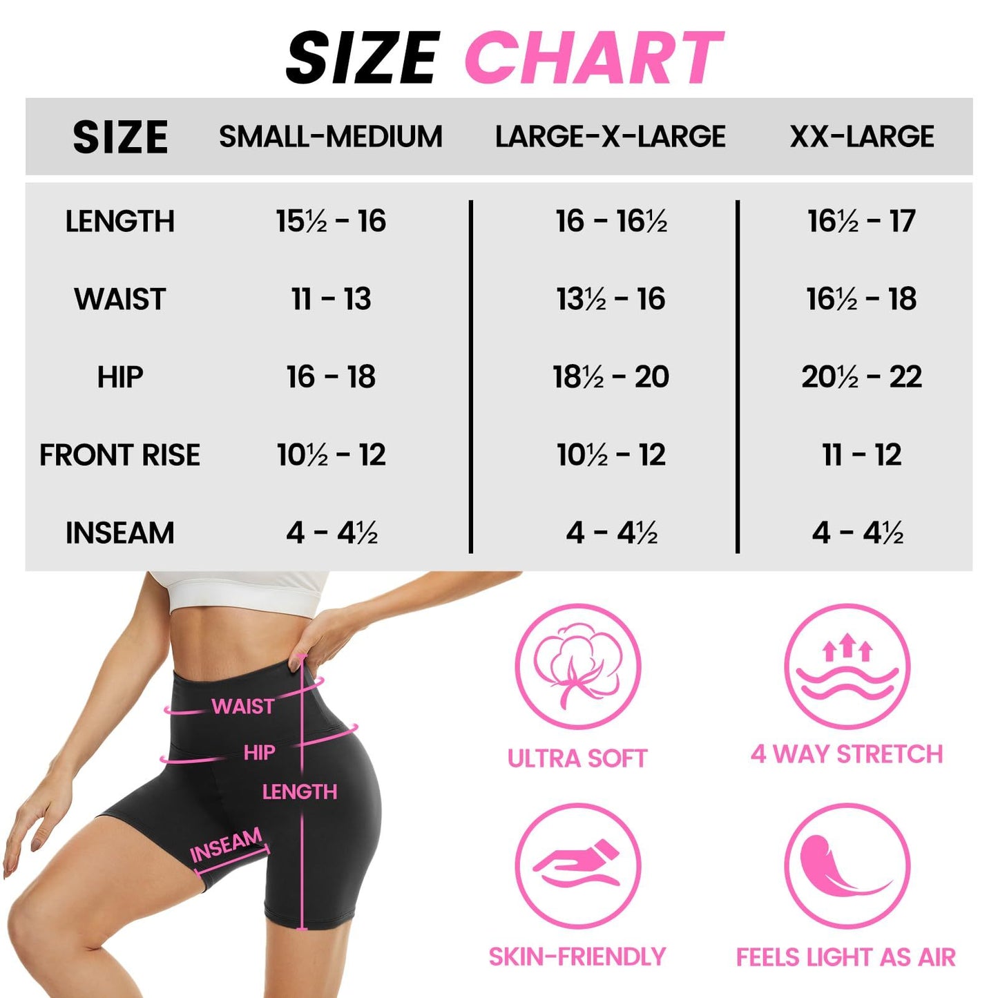 Leggings - 3 Points High Waist 3 Black