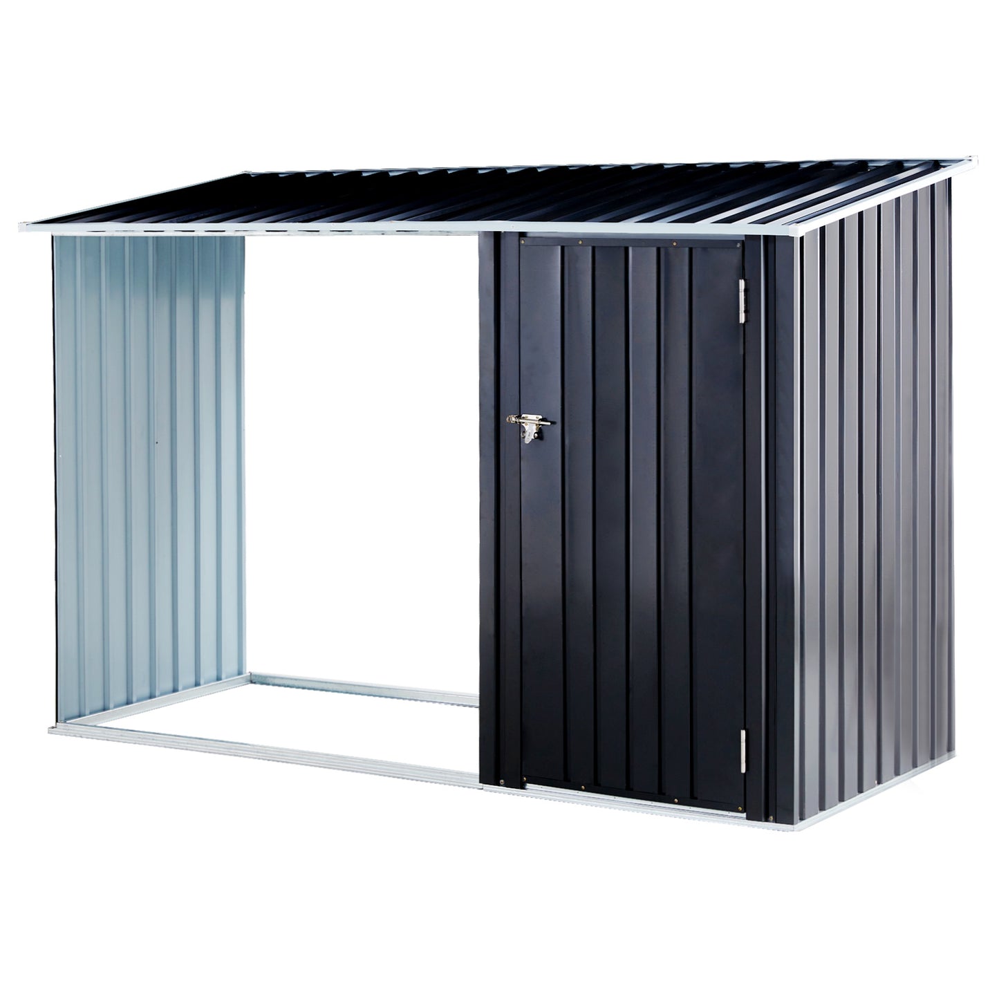 Metal Firewood Storage Shed