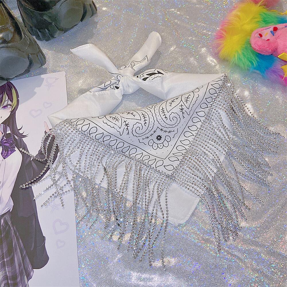 Women's Fashion Rhinestone Hair Band Scarf