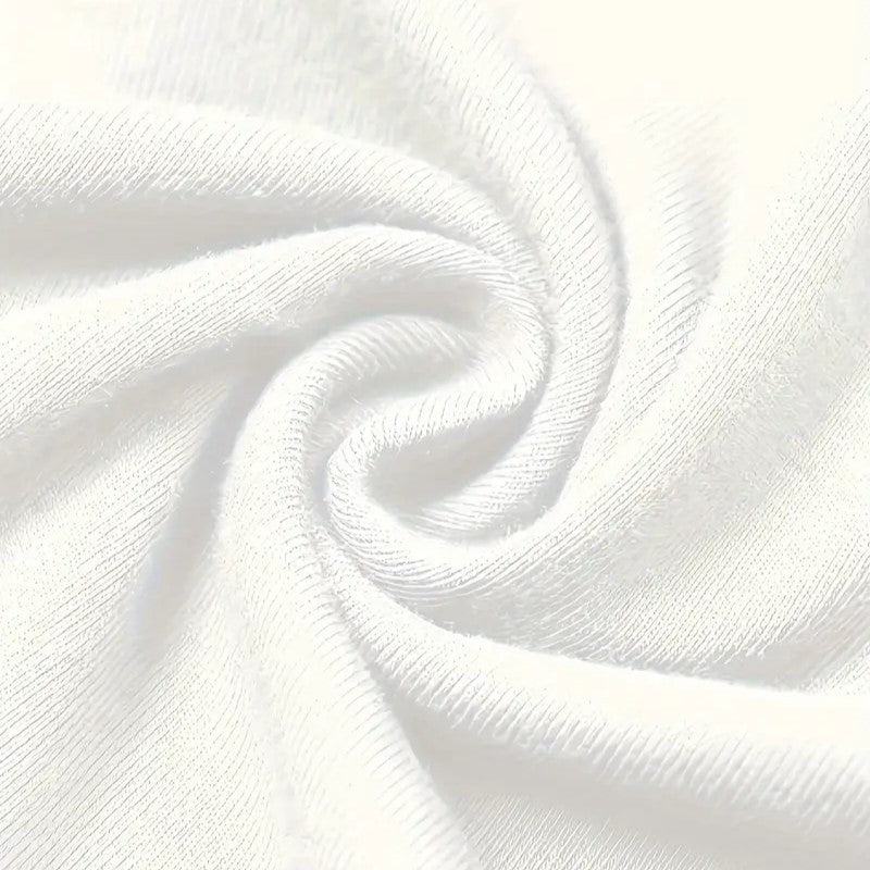 Women's Round Neck Short Sleeve T-Shirt With Oversized Bow Print Casual Summer Top