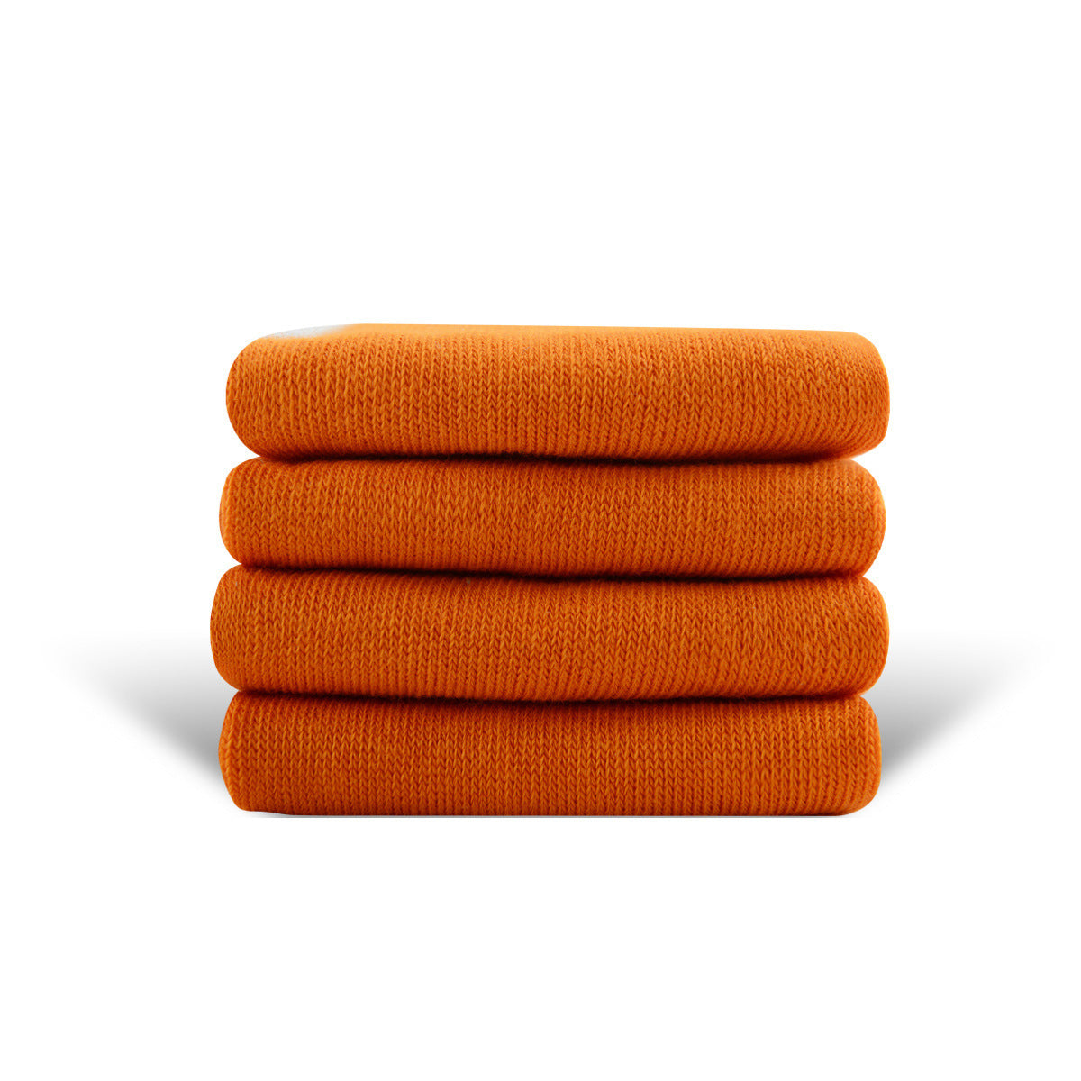 Solid Color High-elastic Mid-calf Boneless Macaron Colored Cotton Socks