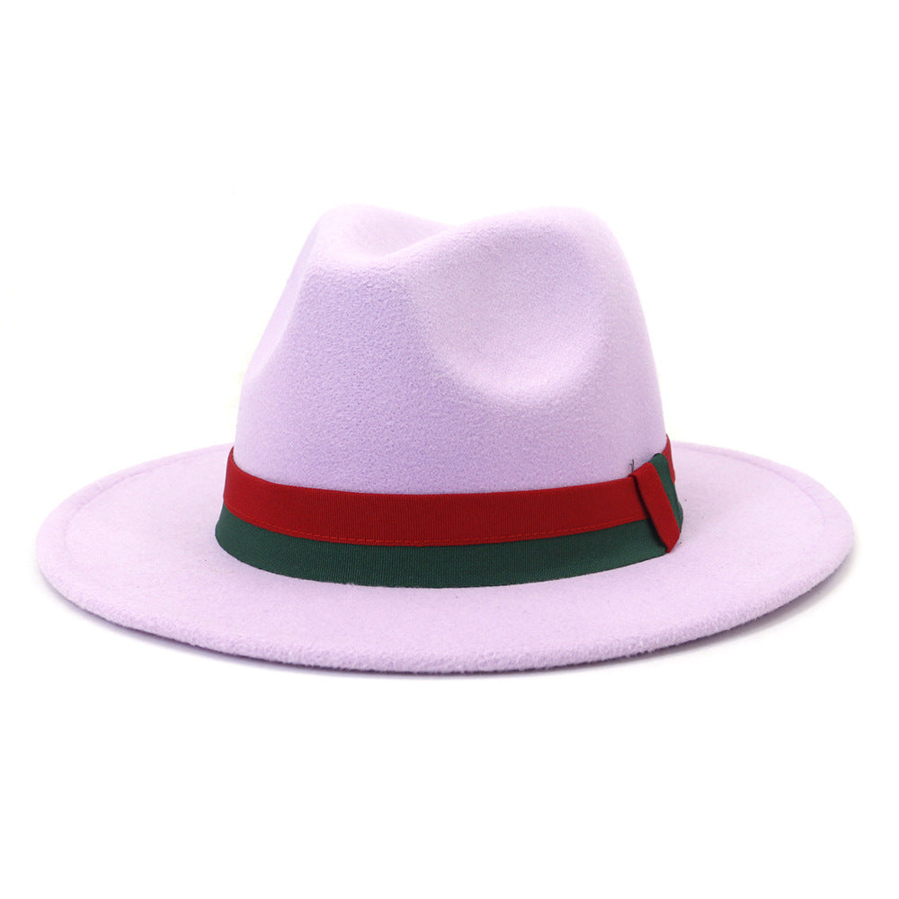Big Brim British Style Woolen Jazz Top Hat