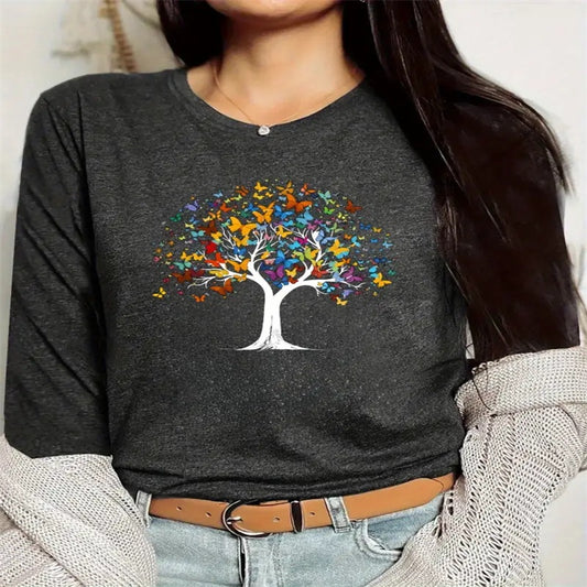 Women's Printed Hoodless Sweatshirt