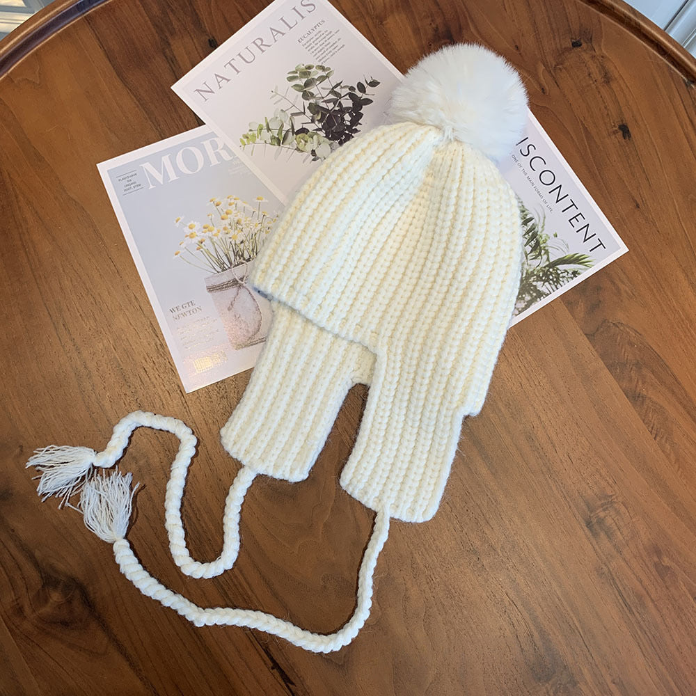 Warm Korean Style Ear Protection Parent-child Flying Baby Wool Men's And Women's Hats