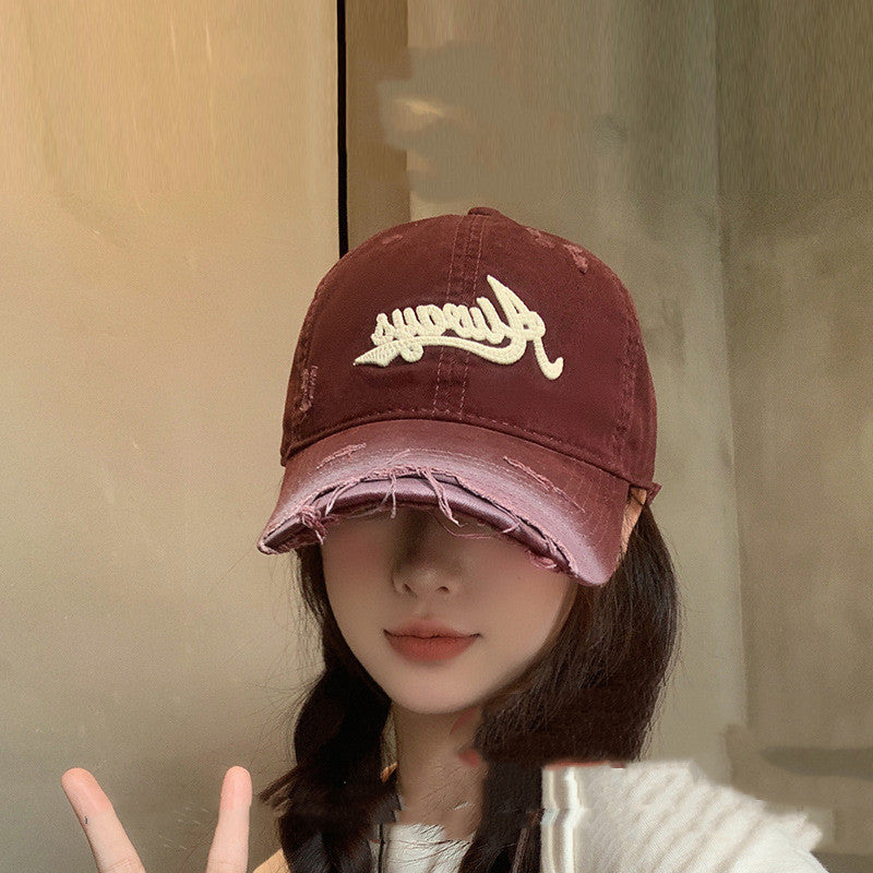 Retro Worn Looking Washed-out Sun Hat