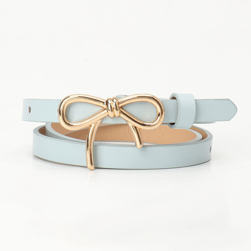 New Sweet Girl Bow Women's Light Luxury Flawless Finish Belt