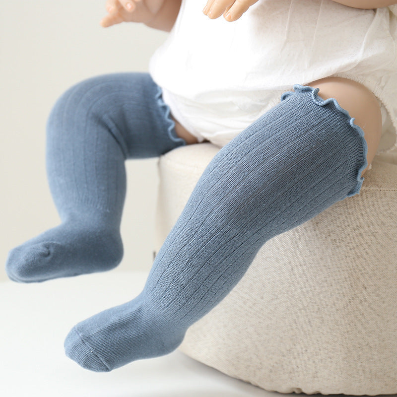 Children's Wooden Ear Over The Knee Mid-calf Length And Knee High Socks