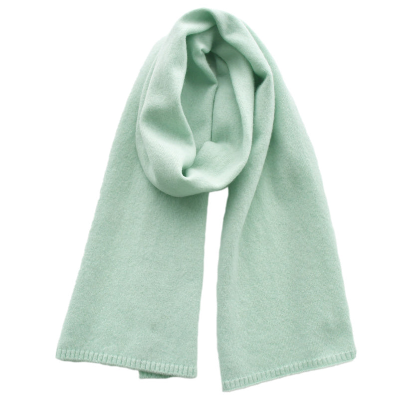 Women's Fashion Versatile Knitted Wool Solid Color Scarf