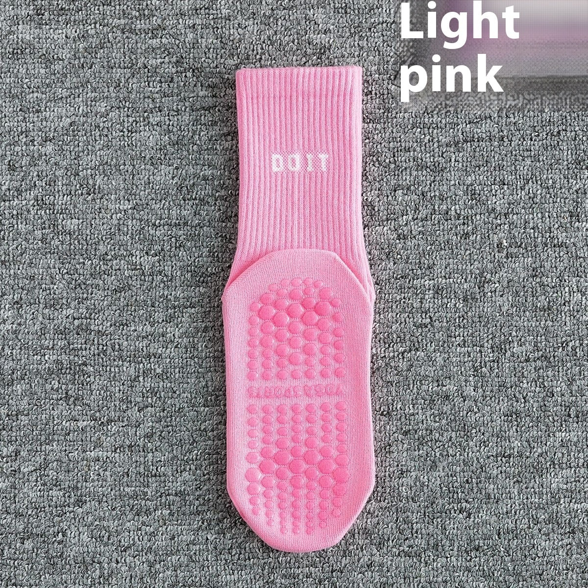 Women's Fitness Women's Socks Trendy Letter Mid-calf Yoga Socks Simple Non-slip Sweat-absorbent Breathable