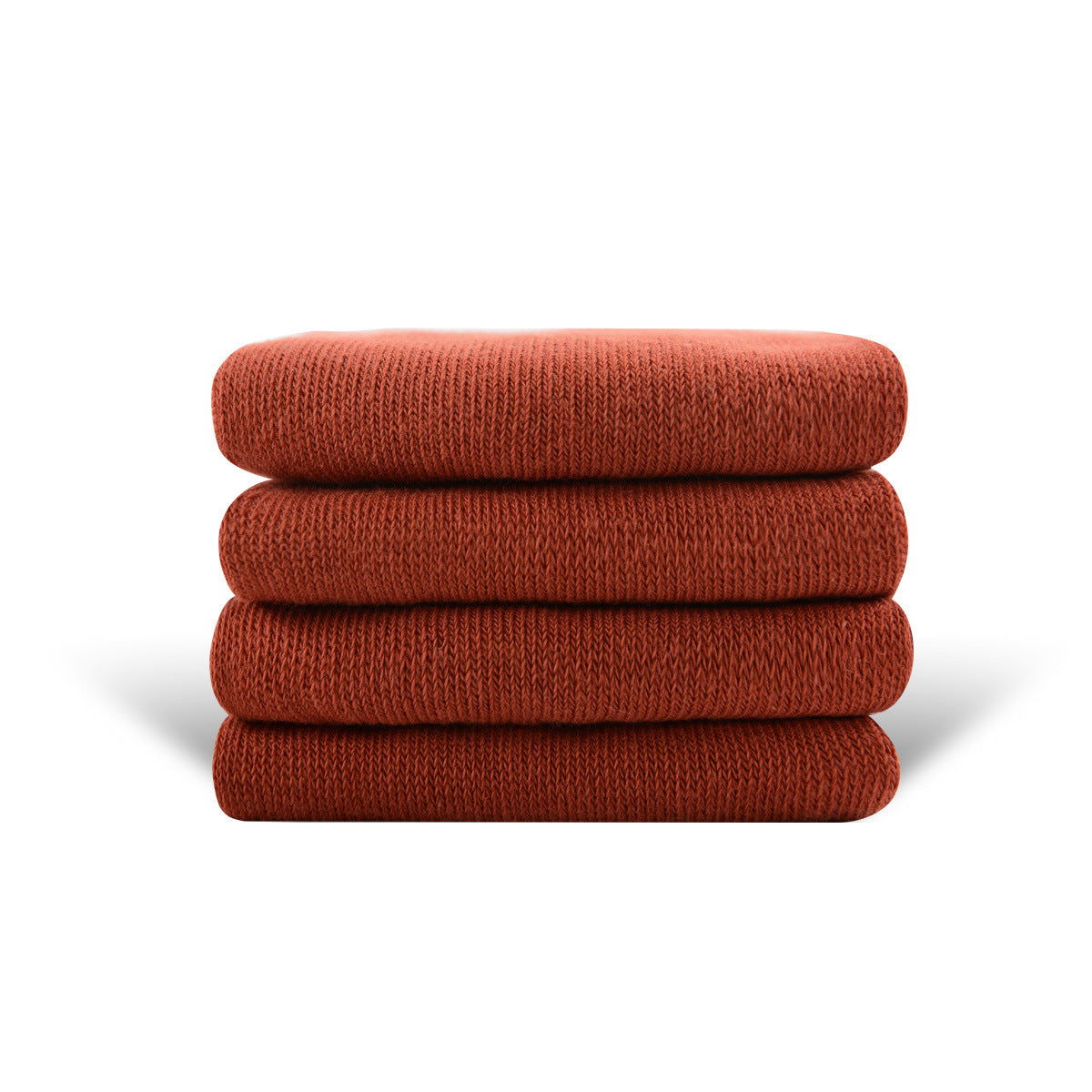 Solid Color High-elastic Mid-calf Boneless Macaron Colored Cotton Socks