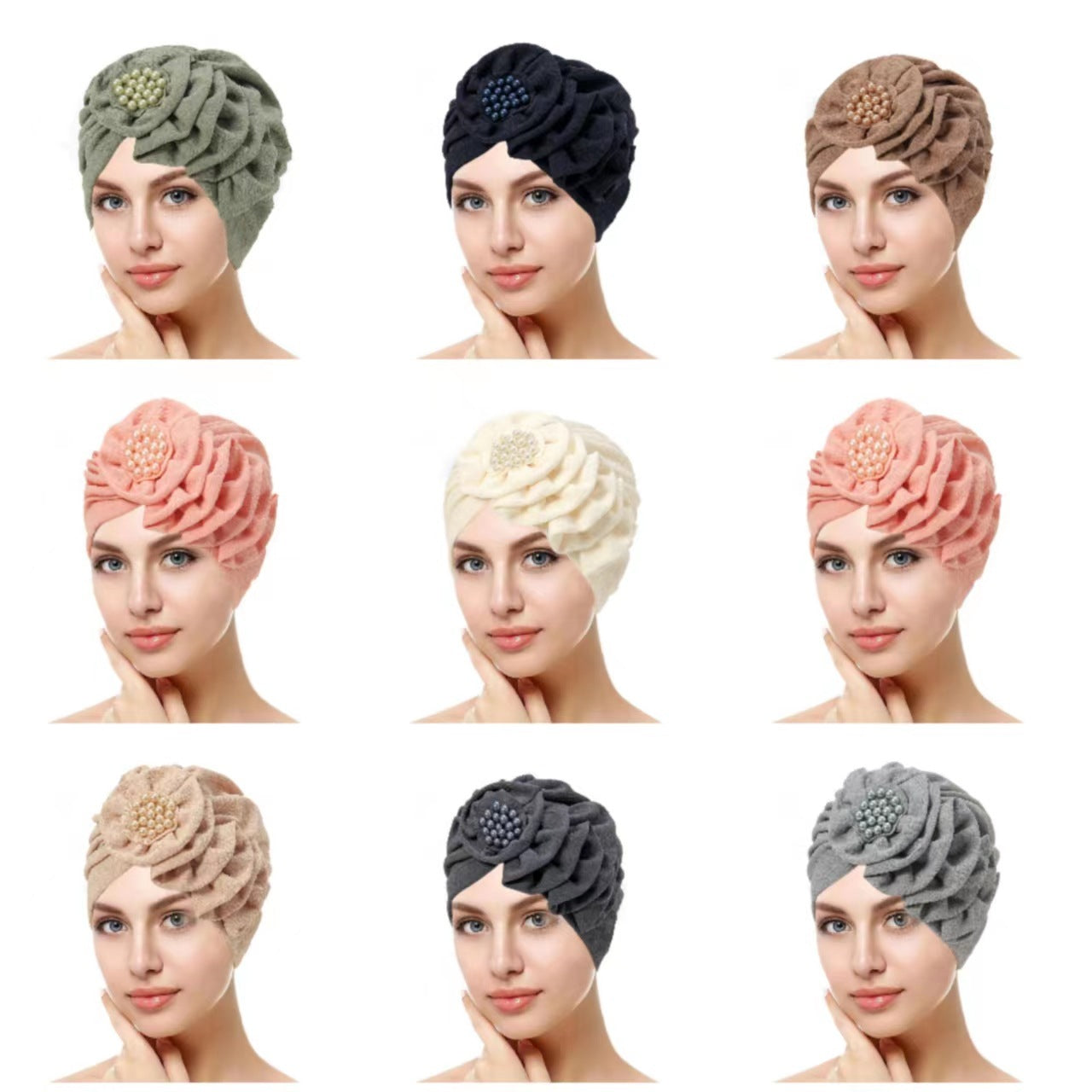 Multicolor Nucellus Flowers Discount Strip Toque