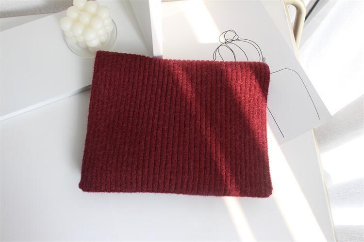 Solid Color Knitted Mid-length Warm Wool Scarf
