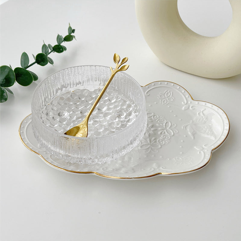 Exquisite Small Fruit Bowl Crystal Glass Sugar Water Bowl