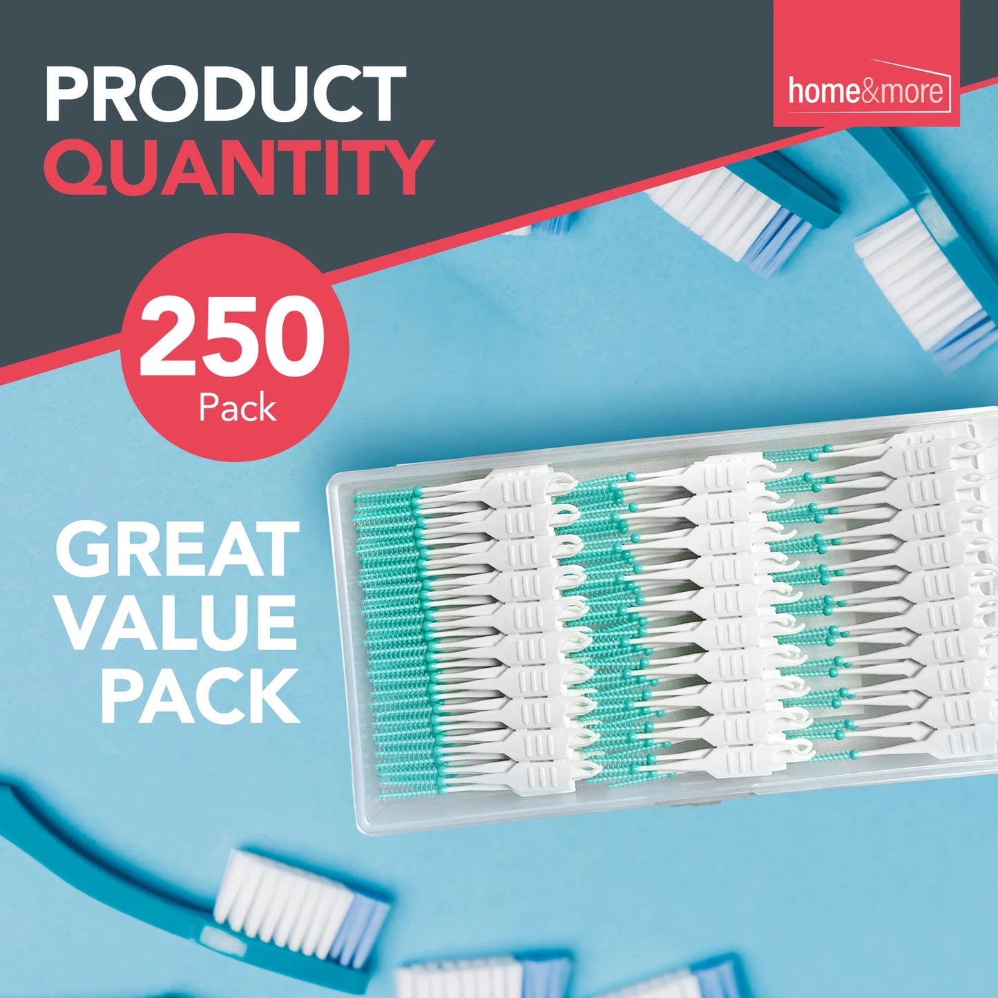 250 Interdental Sticks Dental Floss Teeth Tooth Toothpick Oral Care Clean Brush