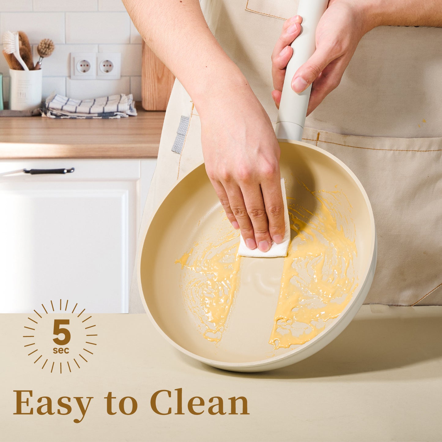 11 Inch Non Stick Deep Fryer With Glass Lid , Dishwasher Safe, Suitable For Gas And Induction Cooktops, Free PFOA,PFOS