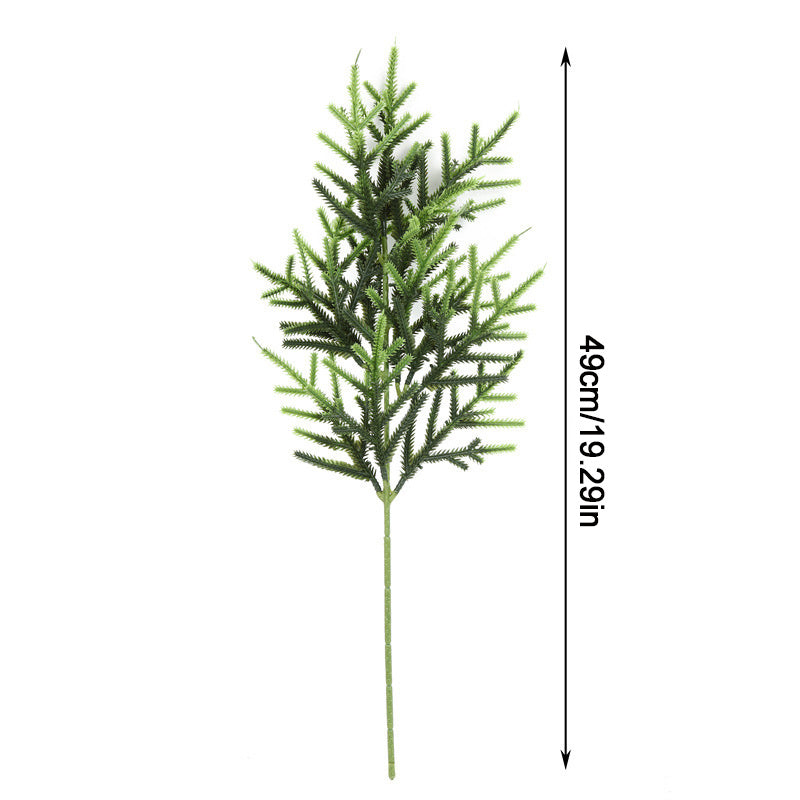 12pc Artificial Norfolk Pine Branches  Pine Needle Branch For Christmas Decor