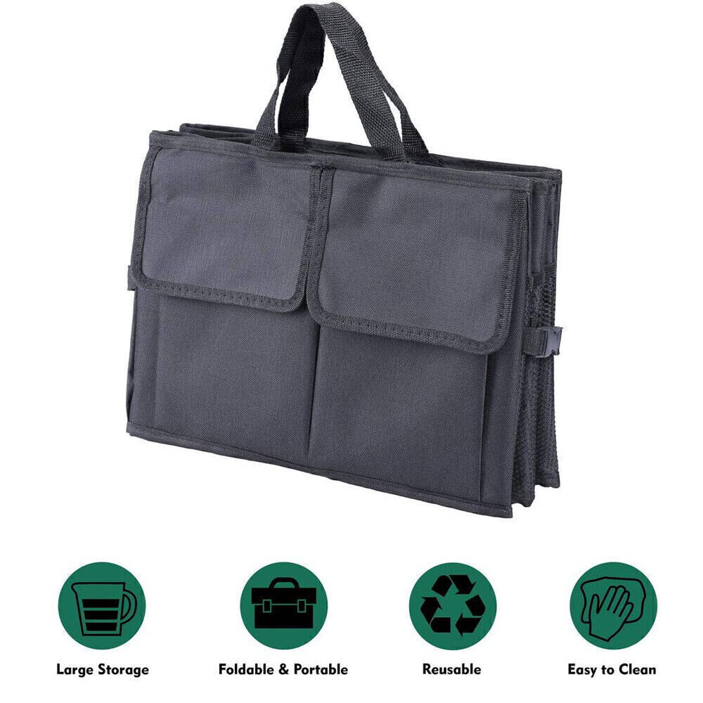 Car Boot Organiser Portable Foldable Heavy Duty Large Car Boot Tidy Storage Bag