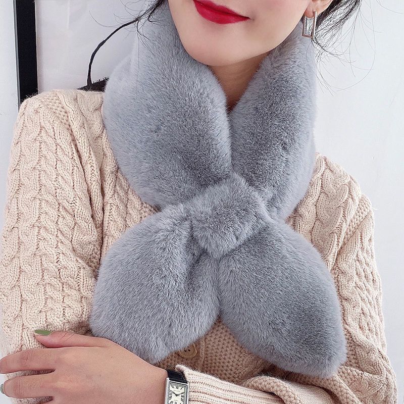Faux Fur Faux Rabbit Fur Scarf Plush Fur Collar