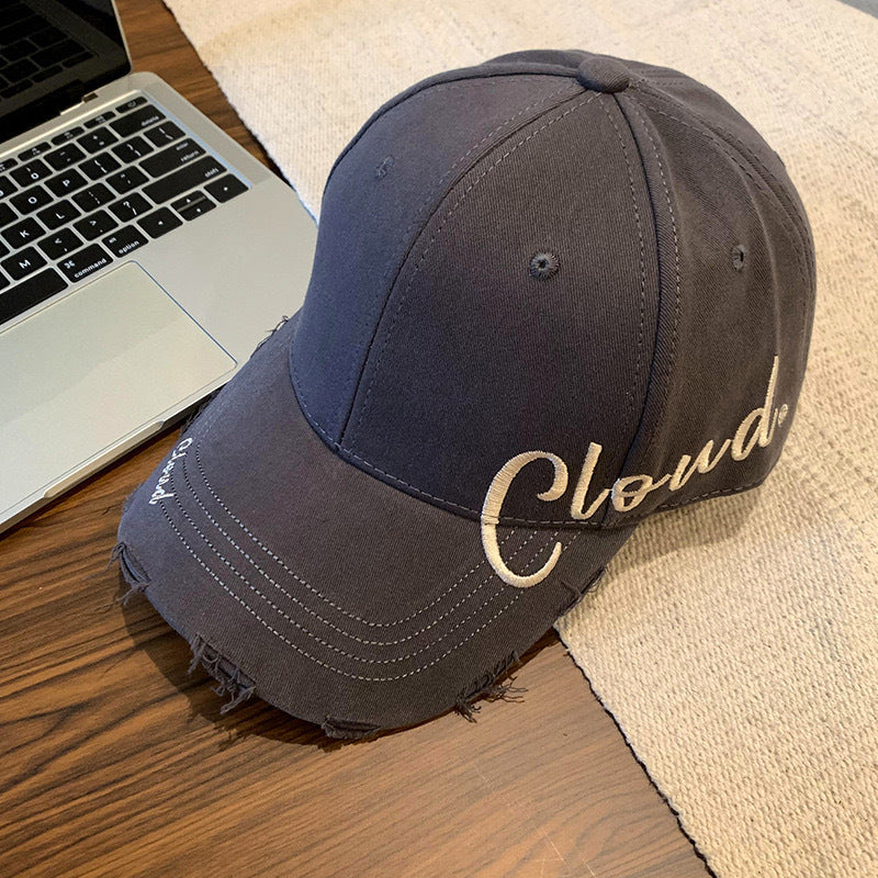 Letters On Side Embroidered Peaked Children's Sun-proof Baseball Cap