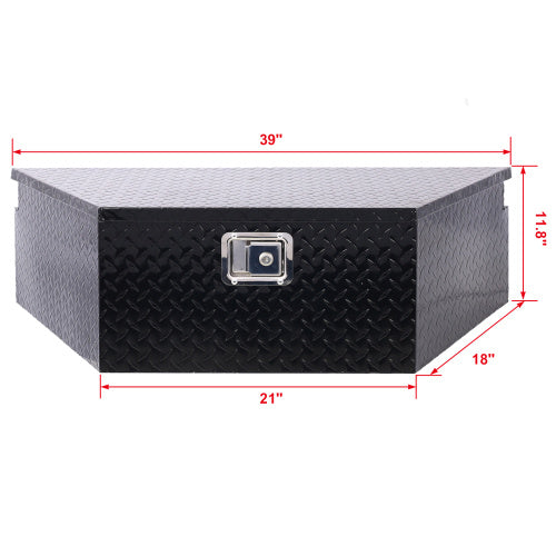 39 Inch Aluminum Outdoor Trailer Pickup Storage Toolbox