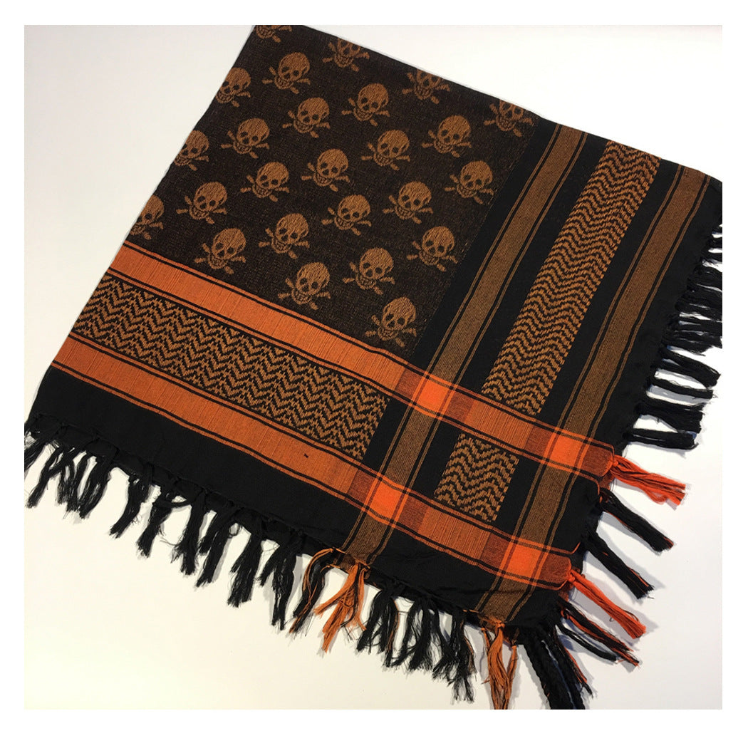 Square Tactical Ghost Head Scarf Outdoor Houndstooth