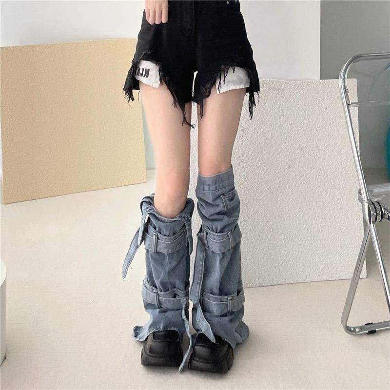 Jeans Foot Sock Sweet Cool Millennium Hot Girl Design Sense