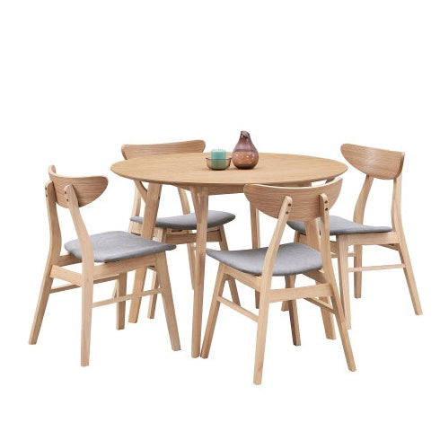 42.01 Inch Saving Place Table,Wooden Dining Table For 4 Persons,Modern Design Round Kitchen Table For Living Room,Apartment,Restaurant,Black