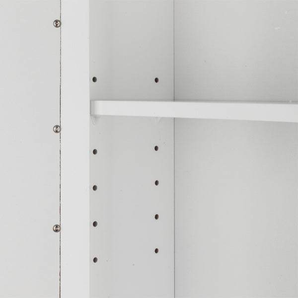 White Paint Surface Density Board, 1 Mirror Door, 3 Layers On Each Side, Bathroom Wall Cabinet