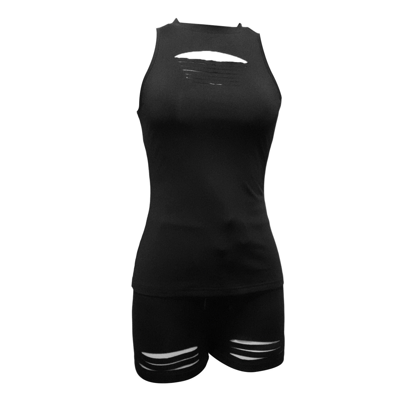 Women's Solid Color Cut Design Versatile Off Shoulder Top And Pants Set