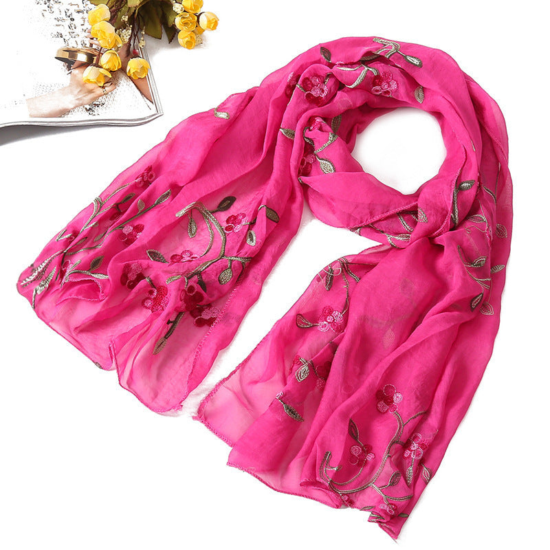 Ladies Silk Scarf Shawl