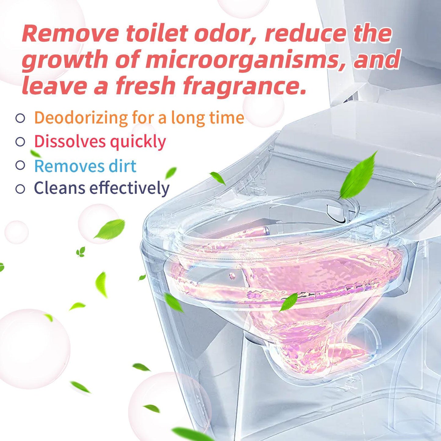 Toilet Cleaning Effervescent Tablets Toilet Cleaner Cleans Odors, Yellow Spots, Dirt, And Urine Stains