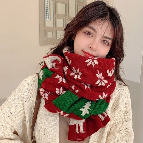 Cashmere Like Warm And Thickened Scarf In Winter