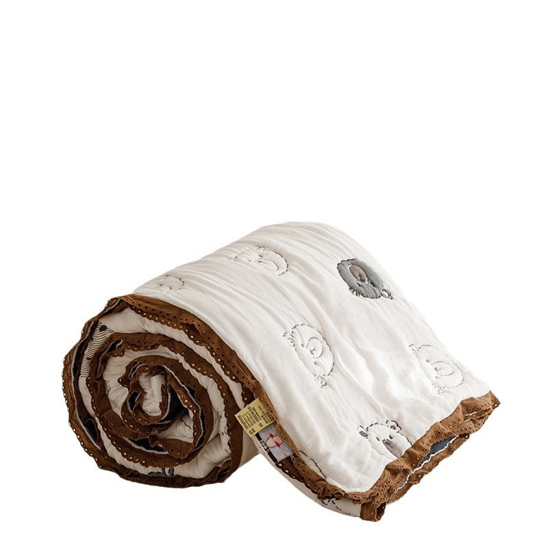 Cartoon Cloud Yarn Puff Quilt Double-layer Gauze Quilt