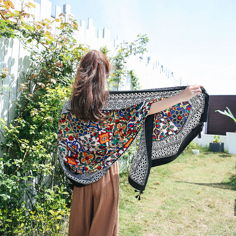 Travel Sun Protection Large Shawl Women's Scarf Beach Towel