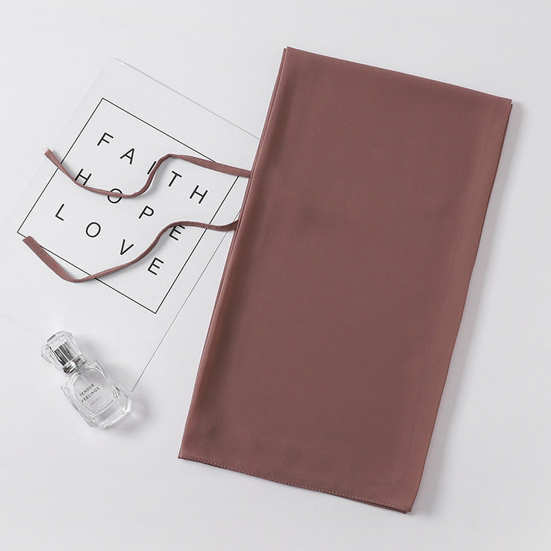 Fashion New Pearl Chiffon Bandage Gauze Scarf