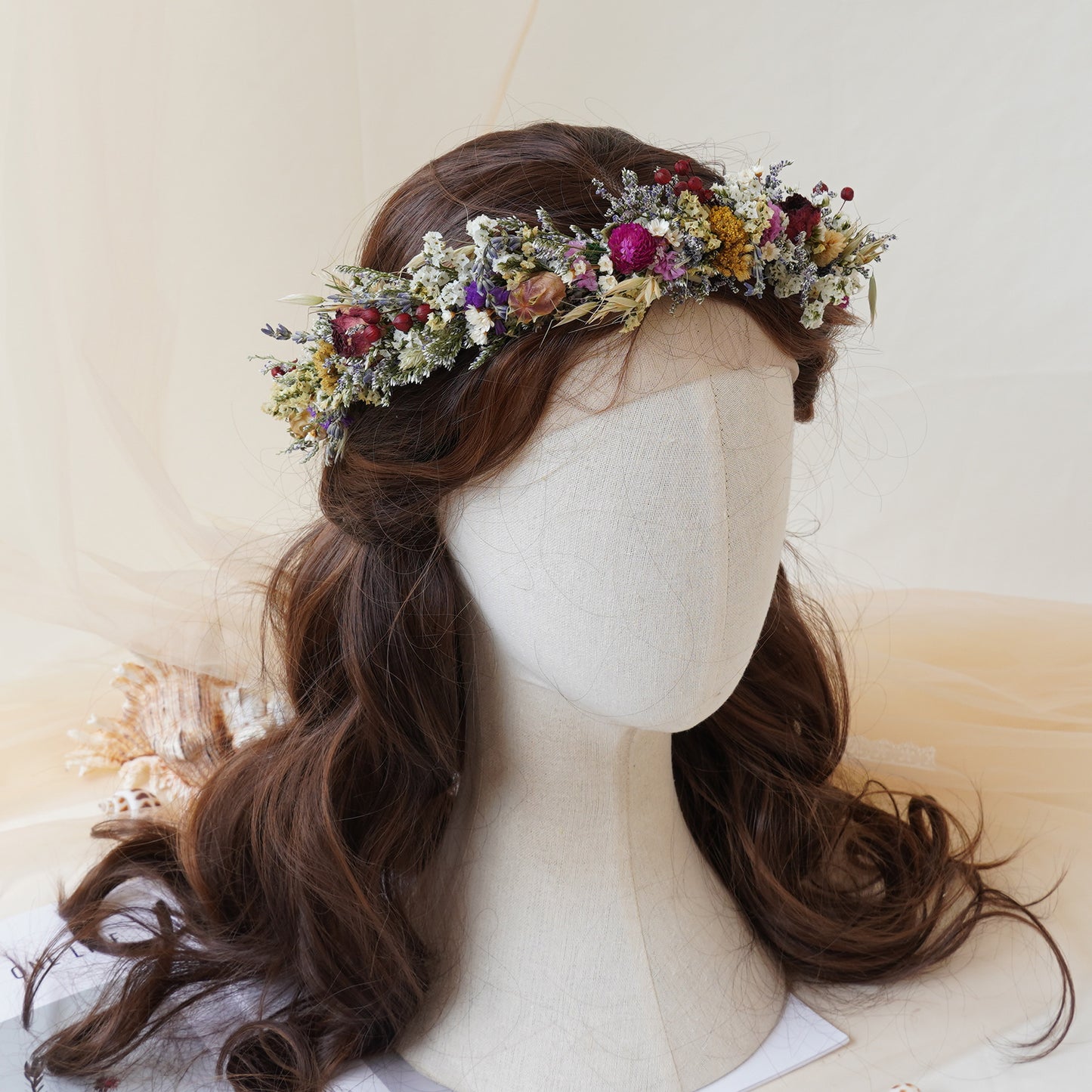 Baby Breath Crown, Dried Crown, Bride Crown, Wedding Crown, Daily Crown, Party Crown, Birthday Crown.