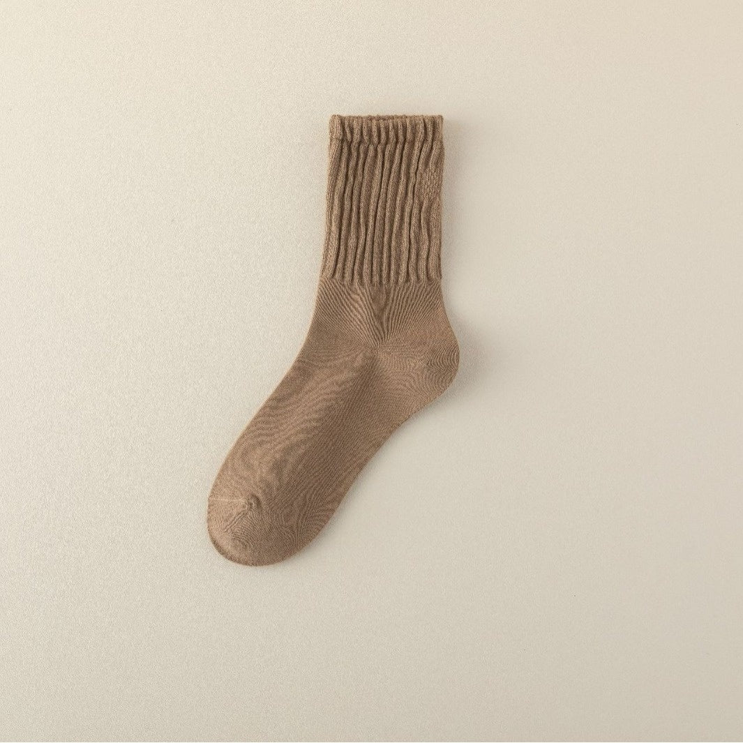 Autumn And Winter Cotton Socks Korean Style Girl Mid-calf Length