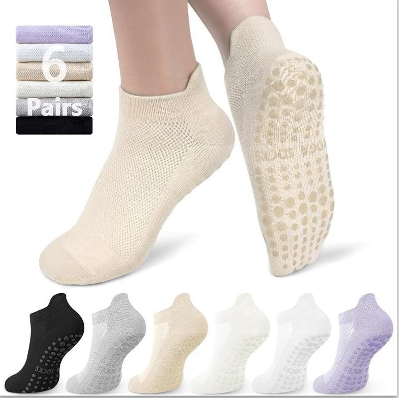 Boneless Mesh Athletic Socks Non-slip Silicone Indoor