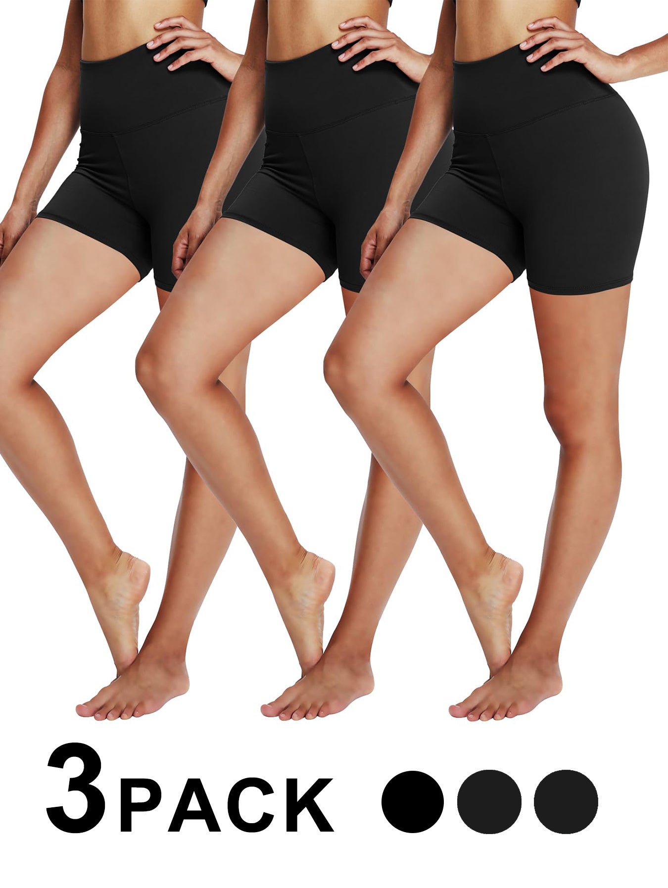 Leggings - 3 Points High Waist 3 Black